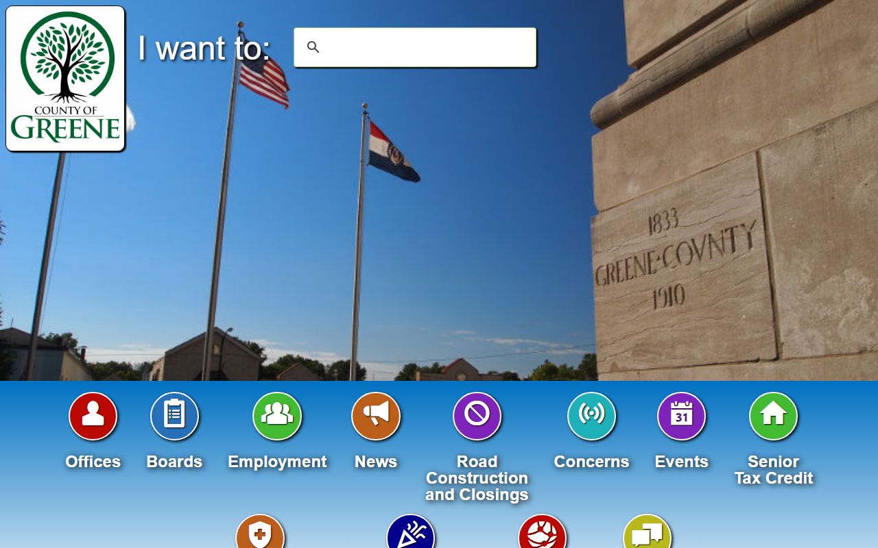 Greene County government website for dissolution of marriage record access in Springfield