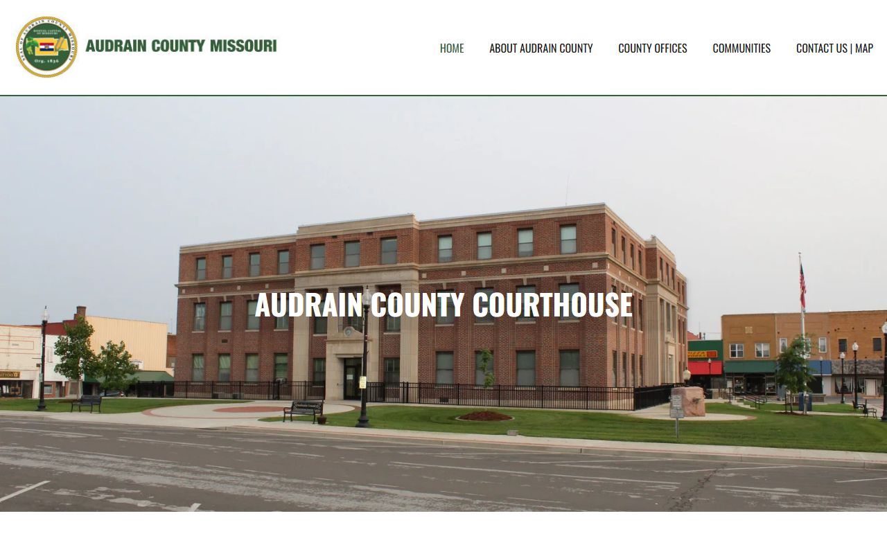 Audrain County government portal for dissolution of marriage record access