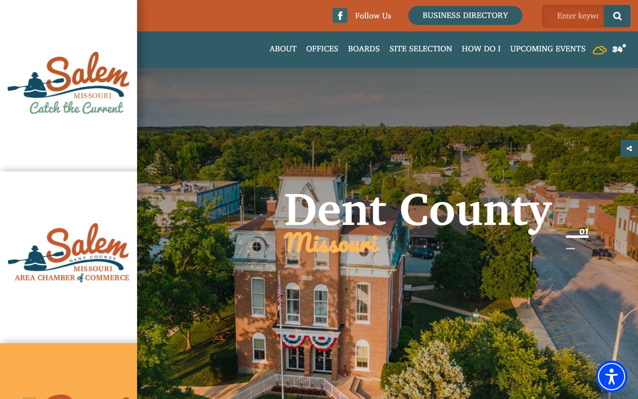 Dent County government website for dissolution of marriage records