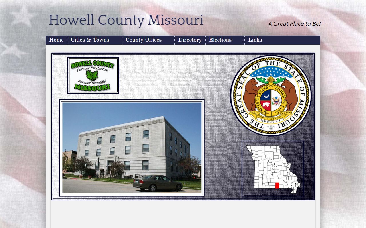 Howell County government website for dissolution of marriage records