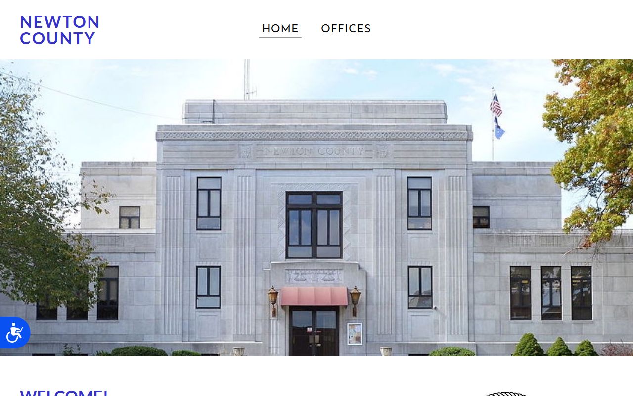 Newton County government website for dissolution of marriage records